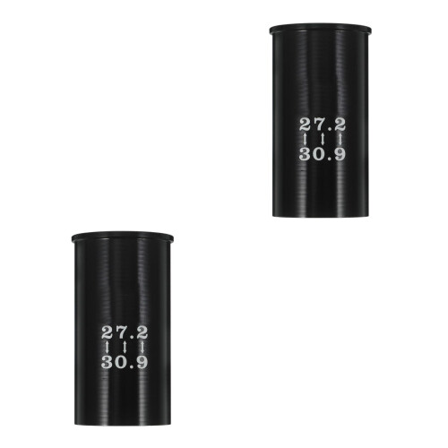 2Pièces De Réduction Noir Aluminium Pour Tube