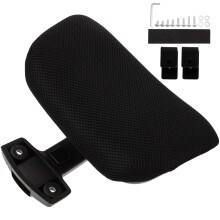 3Sets Lift Adjustable Office Chair Head Pillow Black Neck Support