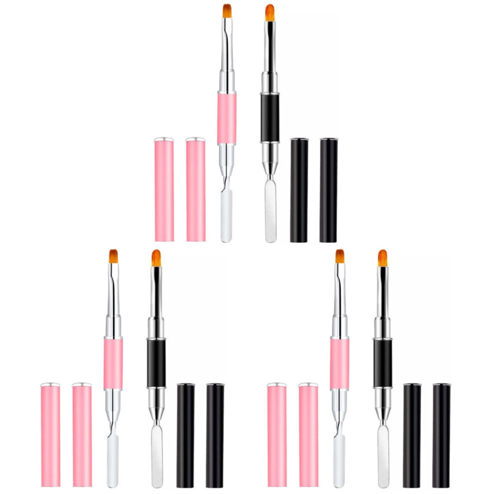 Iplusmile 6Pcs Assorted Color Nail Extended Pen Manicure Tool With