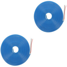 2Pcs Blue Bendable LED Strip Lights Silicone Neon Rope for Home Decor