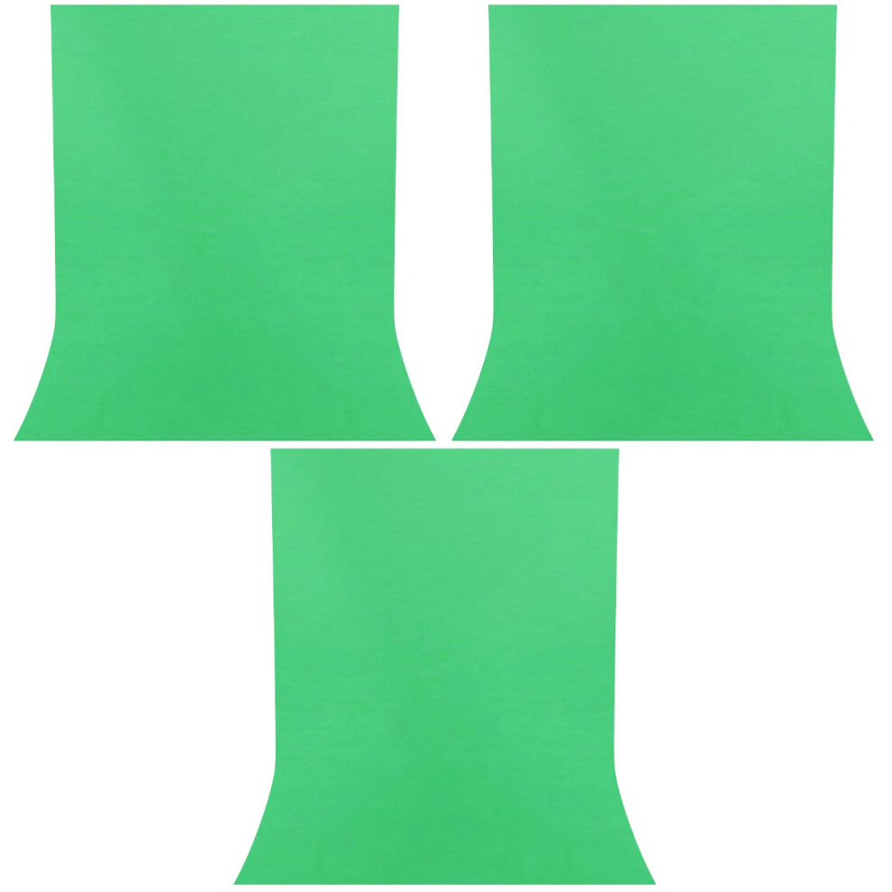 3Pcs Solid Photo Backdrop Cloth For Photography And Video Shoots Green 3703380636629