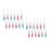 24Pcs Lapping Compound Diamond Polishing Syringes Assorted 1