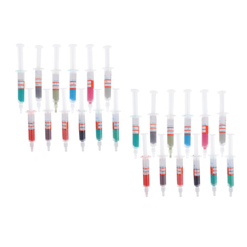 24Pcs Lapping Compound Diamond Polishing Syringes Assorted