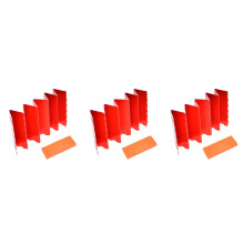 30Pcs Red Folding Camping Windscreen for Stove Durable Aluminum Oxide
