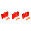 30Pcs Red Folding Camping Windscreen for Stove Durable Aluminum Oxide 1