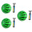 6Pièces Ballon De Handball Gonflable Plastique Vert Pastèque Enfants 7