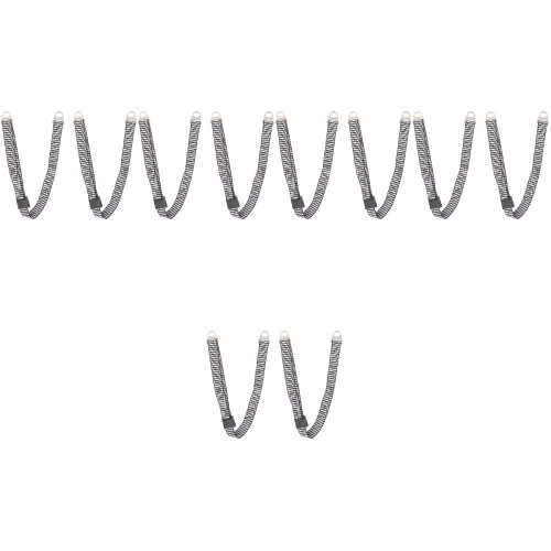 10Pcs Durable Grey Safety Hat Bands Adjustable Hard Hat Chin Straps