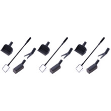 3Pcs Fish Tank Cleaning Brush Set Durable Black Aquarium Kit