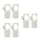 6Pcs Nylon Flute Trainer Aid for Beginners Beige Flute Replacement 5