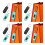 8Pcs Assorted Color Hanging Digital Watches Lightweight for Students 1