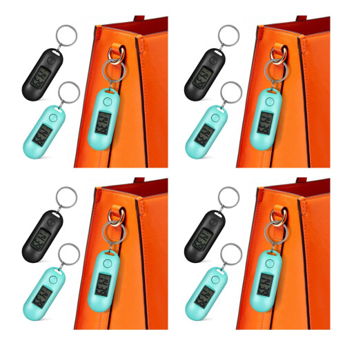8Pcs Assorted Color Hanging Digital Watches Lightweight for Students