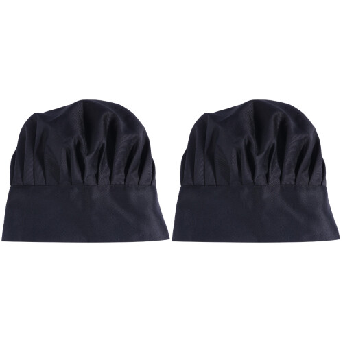 2St Zwarte Hoed Mushroom Stijl Herbruikbaar Polyester