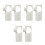 6Pcs Nylon Flute Trainer Aid for Beginners Beige Flute Replacement 6