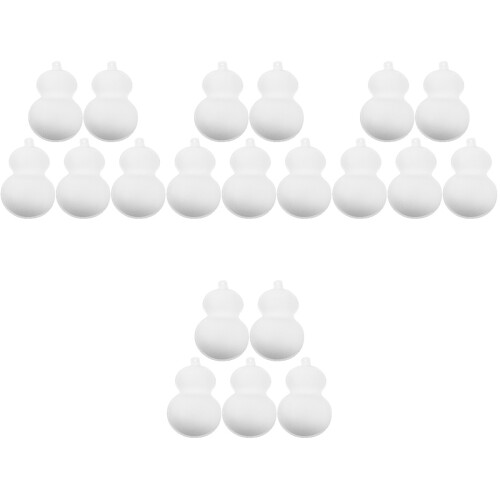 20Pcs Unpainted Paper Gourds DIY Drawing Accessories