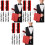 12Paren Elastische Armband Garters Shirt Satin Stof 1