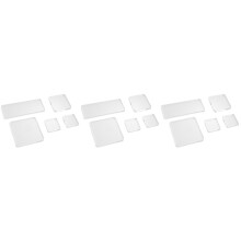 15Pcs Acrylic Handle Blocks with High Transparency for Seal Craft