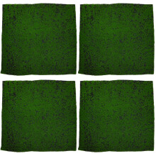 4Pcs Green Artificial Moss Mat for DIY Garden Decor Fake Turf Mat