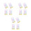 480Pcs Universal Electric Eraser Refills Assorted Color Supplies Set 1