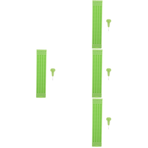 4Sets Plastic Braille Writing Kit Light Green for Blind Study