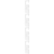 4Pcs Multifunctional Silver Acrylic Hanging Cards for Retail Shops