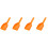 4Pièces Pelle À PP Orange Outil Multifonction 5