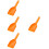 4Pièces Pelle À PP Orange Outil Multifonction 8