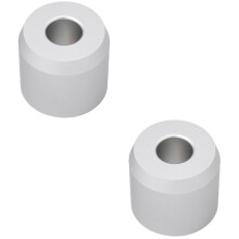 2Pcs Zinc Alloy Brush Stand White Metal Base for Tidy Bathroom