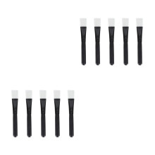 10Pcs Black Facial Mask Blending Brush Soft Bristles for Skincare