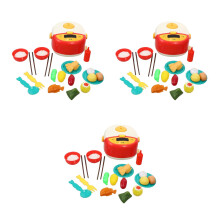 3Sets Kids Rice Cooker Plaything and Kitchen Toy for Creative Play