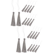 20Pcs Grey Decorative Tassels for Party Favors and Home Decorations