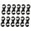 12Pcs Black Plastic Bike Cable Clips Durable Rotating S-Hook for Mtb 1