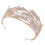 1Pc Delicate Golden Wedding Bride Crown Tiara Decorative Prop 1