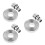 36Pcs Stainless Steel Cooking Rings Muffin Baking Tool Silver 5