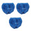 3Pcs Portable Blue Kitten Muzzle Polyester Mesh Grooming Cat Accessory 1