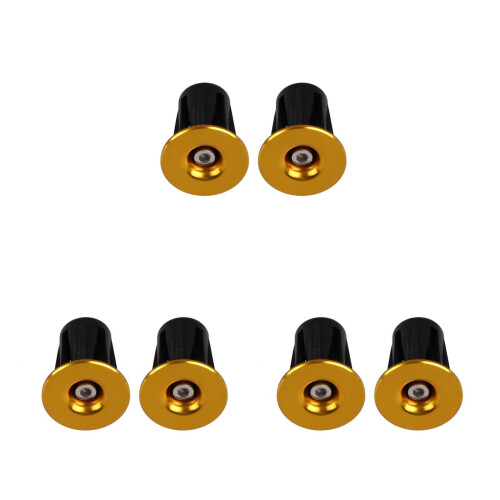3Pairs Premium Bike Handle Plug Handlebar End Caps