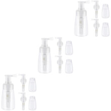 9Pcs Transparent Powder Spray Bottles Refillable for Barber Home Use