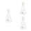 3Pcs Borosilicate Conical Flask with Cork for School Chemistry 1