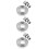 36Pcs Stainless Steel Cooking Rings Muffin Baking Tool Silver 7