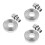 36Pcs Stainless Steel Cooking Rings Muffin Baking Tool Silver 9