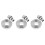 36Pcs Stainless Steel Cooking Rings Muffin Baking Tool Silver 10