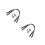 4Pcs Black Handbag Strap with Rivets Tote Bag Replacement Accessories 1