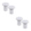 2Paires Embouts Blancs Pour , Accessoires Durables Compacts 1