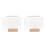 2Sets Acrylic Note Boards with Glowing Light and Wooden Stand 1