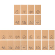48Sets Khaki Kraft Paper Thank You Cards for Valentine Small Business