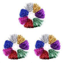 36Pcs Lightweight Plastic Cheer Pom Poms Assorted Colors for Games