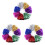 36Pcs Lightweight Plastic Cheer Pom Poms Assorted Colors for Games 1
