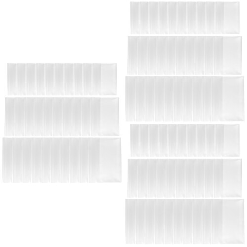 90Pcs Transparent Reusable Book Covers Thick Plastic Protective Sleeve