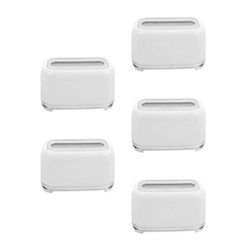 5Pièces Distributeur De Mouchoirs Argenté Portable Usage Polyvalent