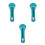 3Pcs Portable Blue Cat Food Squeeze Spoon Plastic Feeding Tool 1