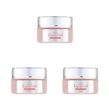 3Pcs Hydrating Lip Scrub Pink Cream Moisturizer Exfoliator for Lips